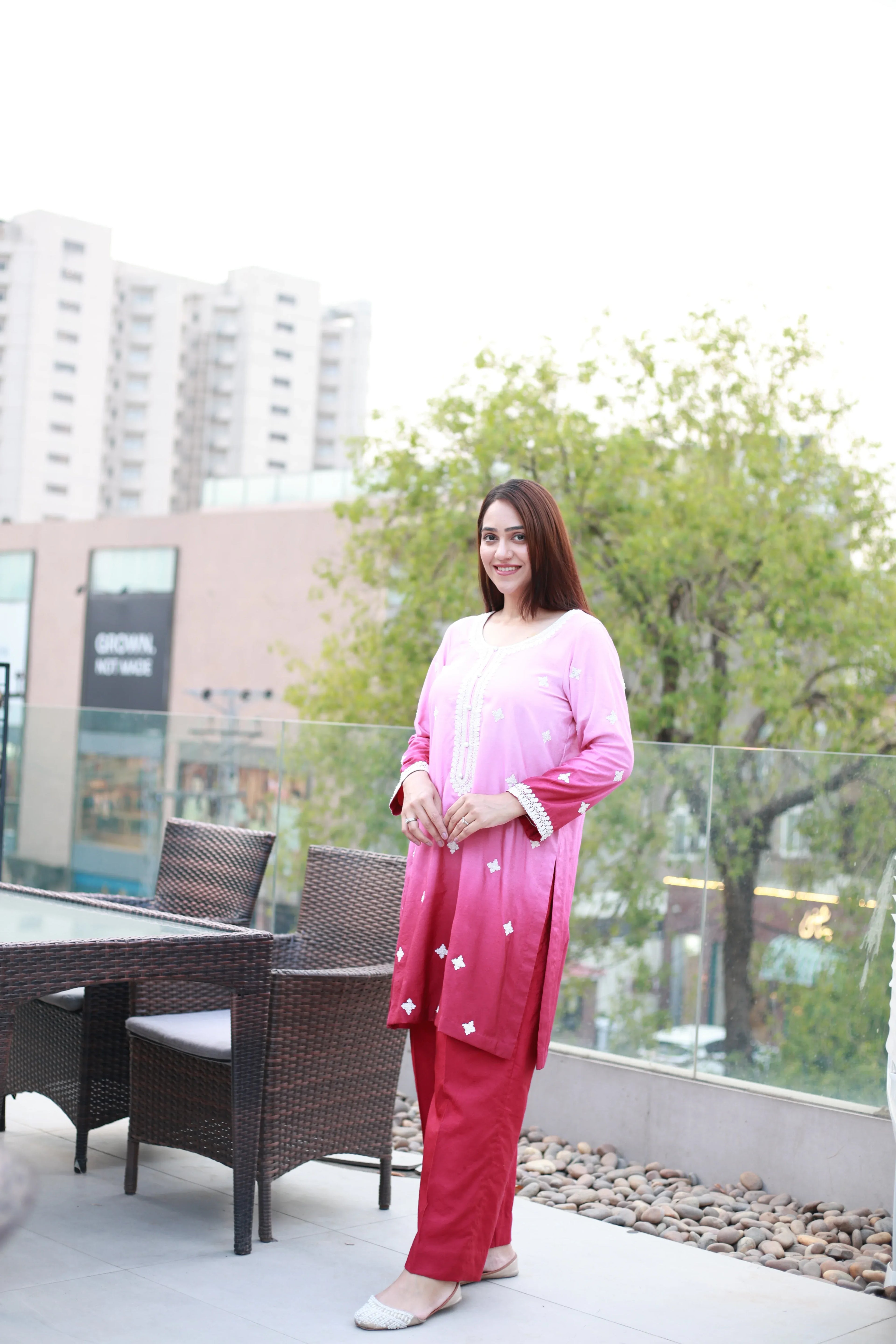 Shaded Blossom 2 Piece Suit