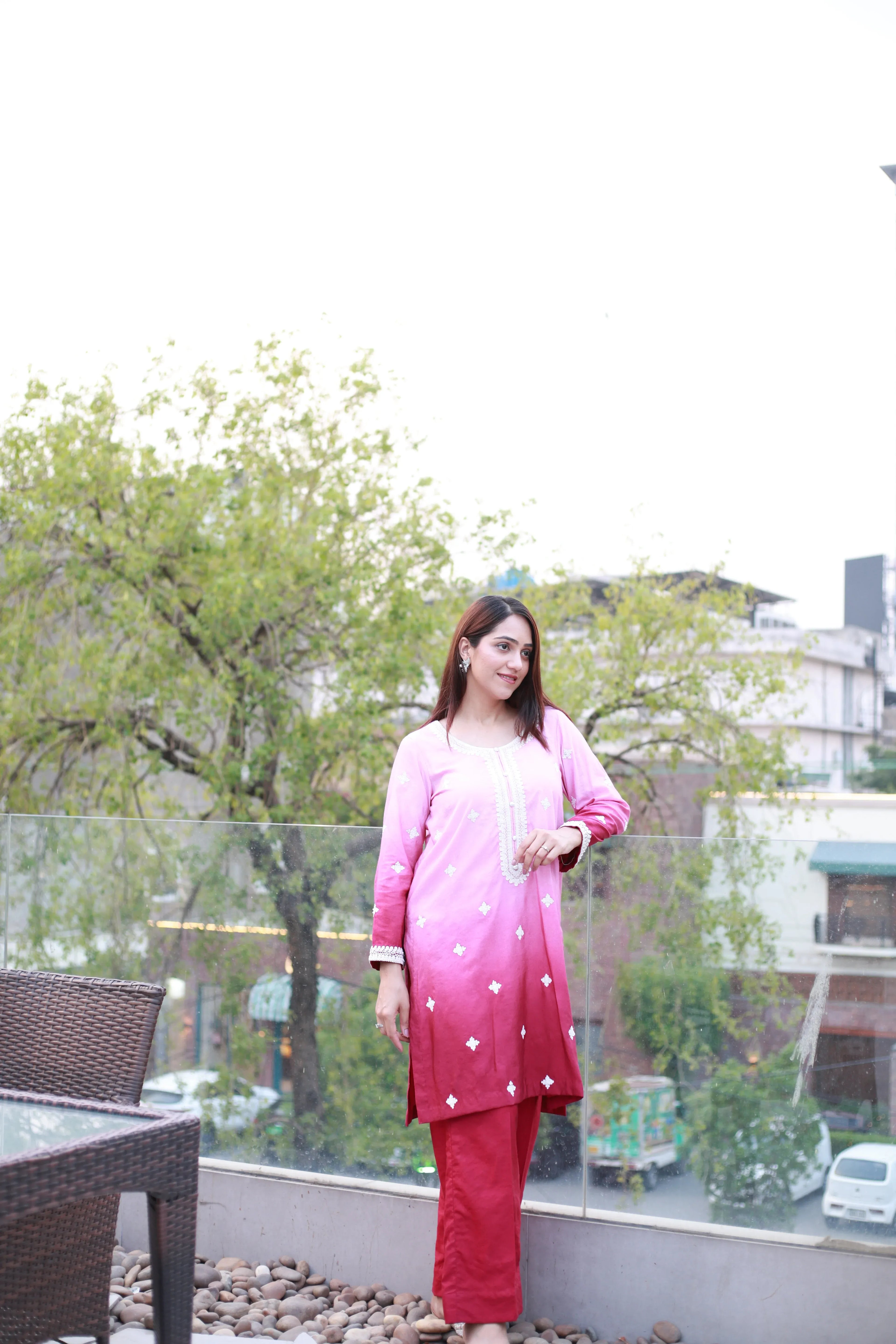 Shaded Blossom 2 Piece Suit