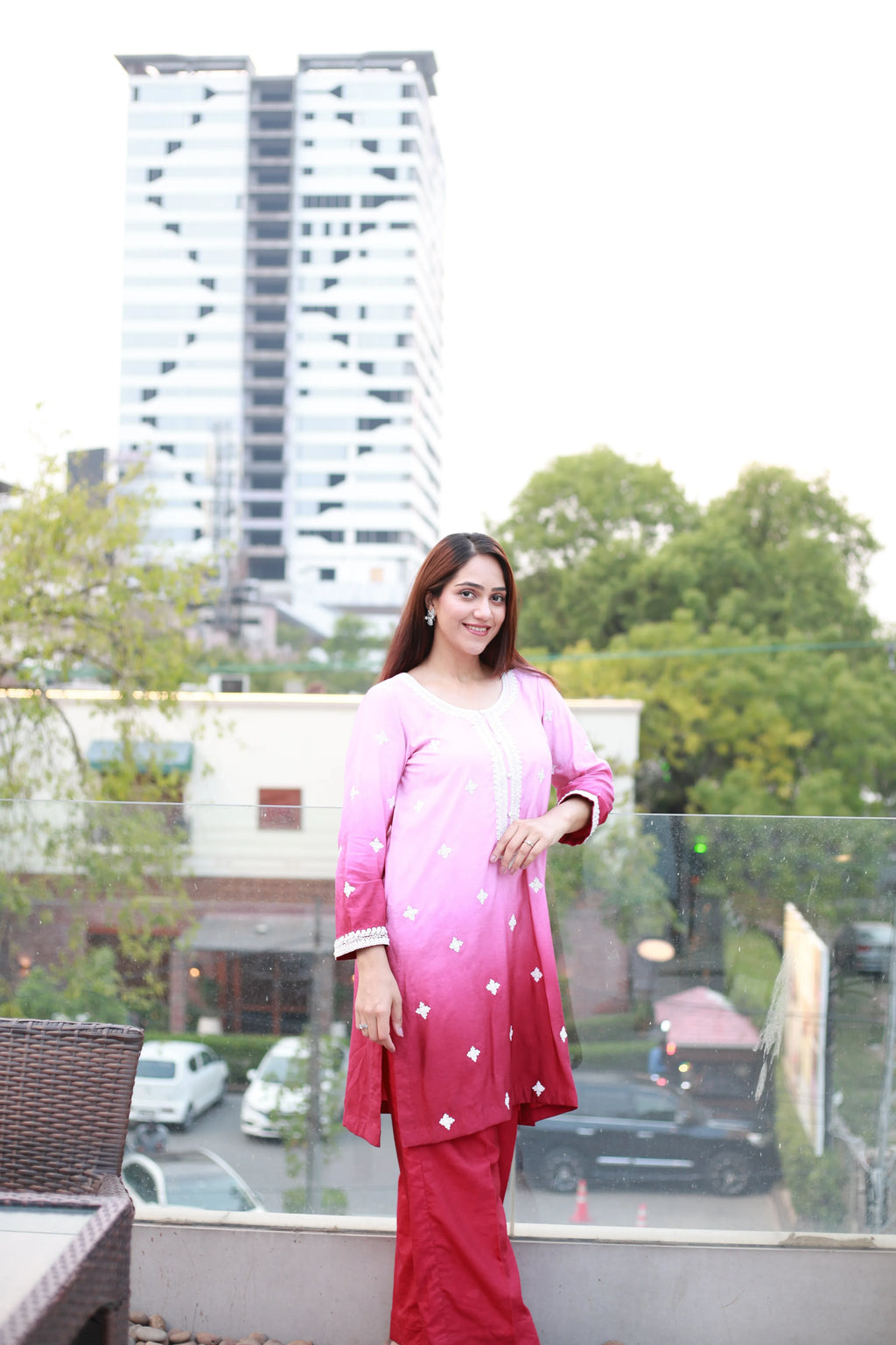 Shaded Blossom 2 Piece Suit
