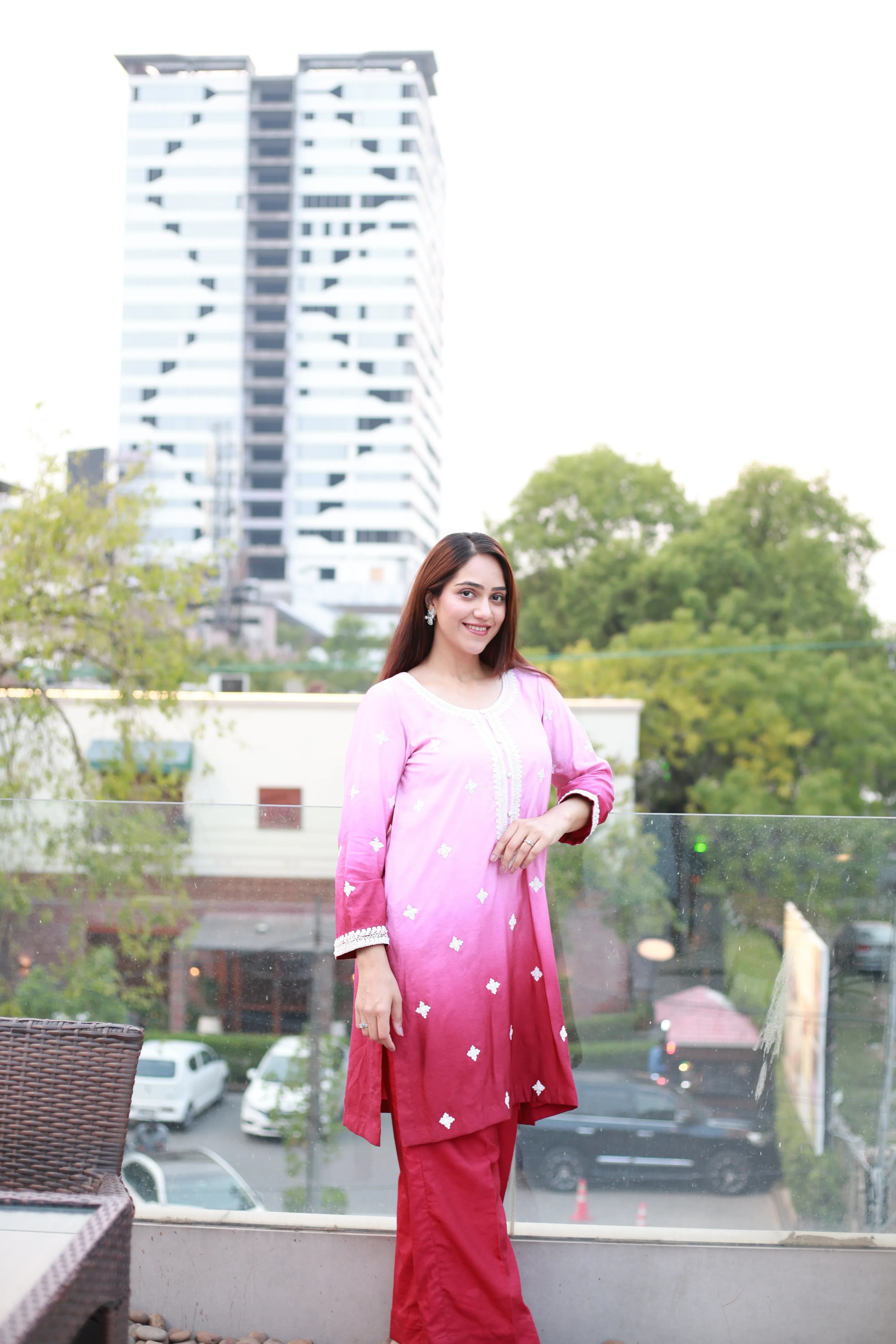 Shaded Blossom 2 Piece Suit