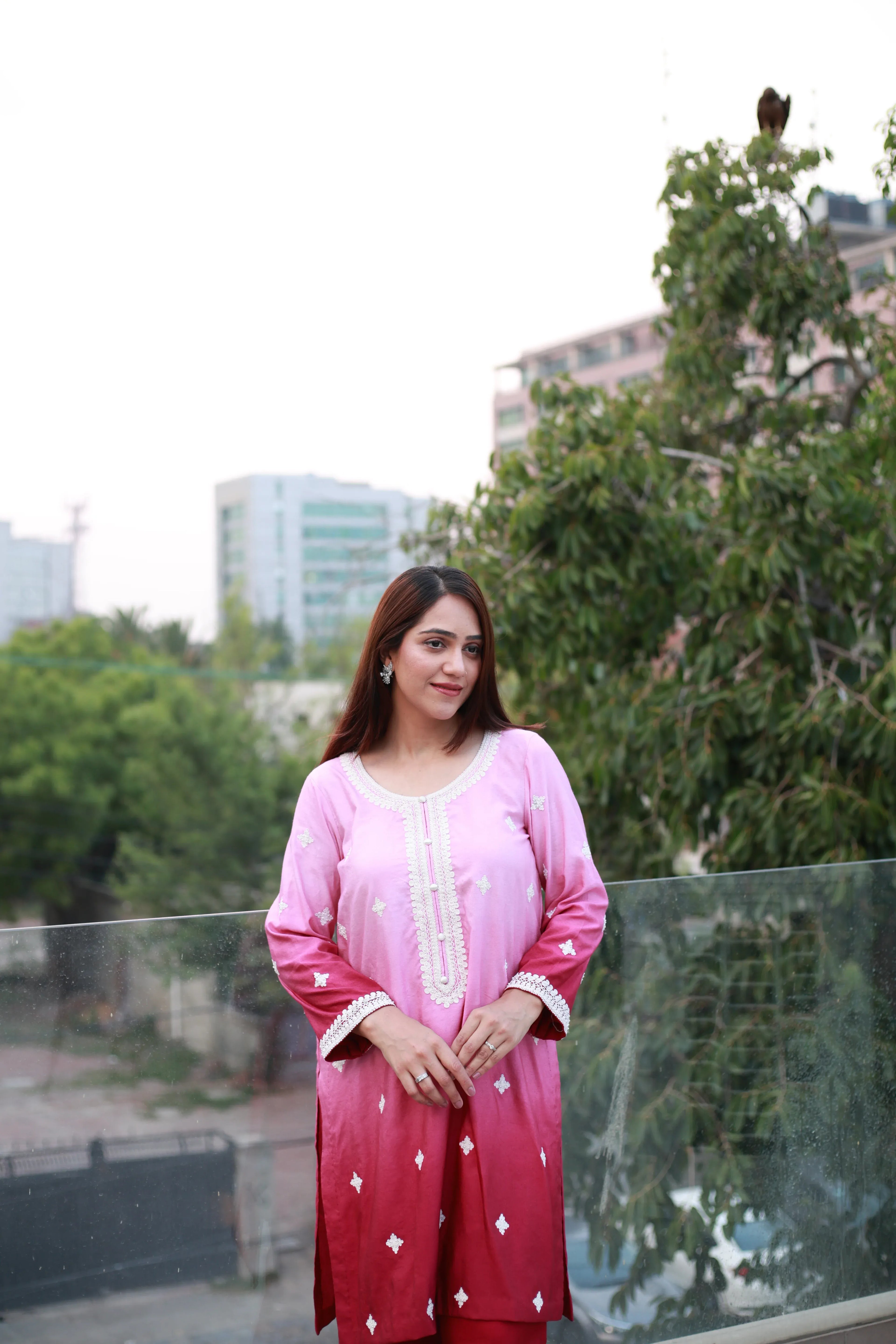 Shaded Blossom 2 Piece Suit
