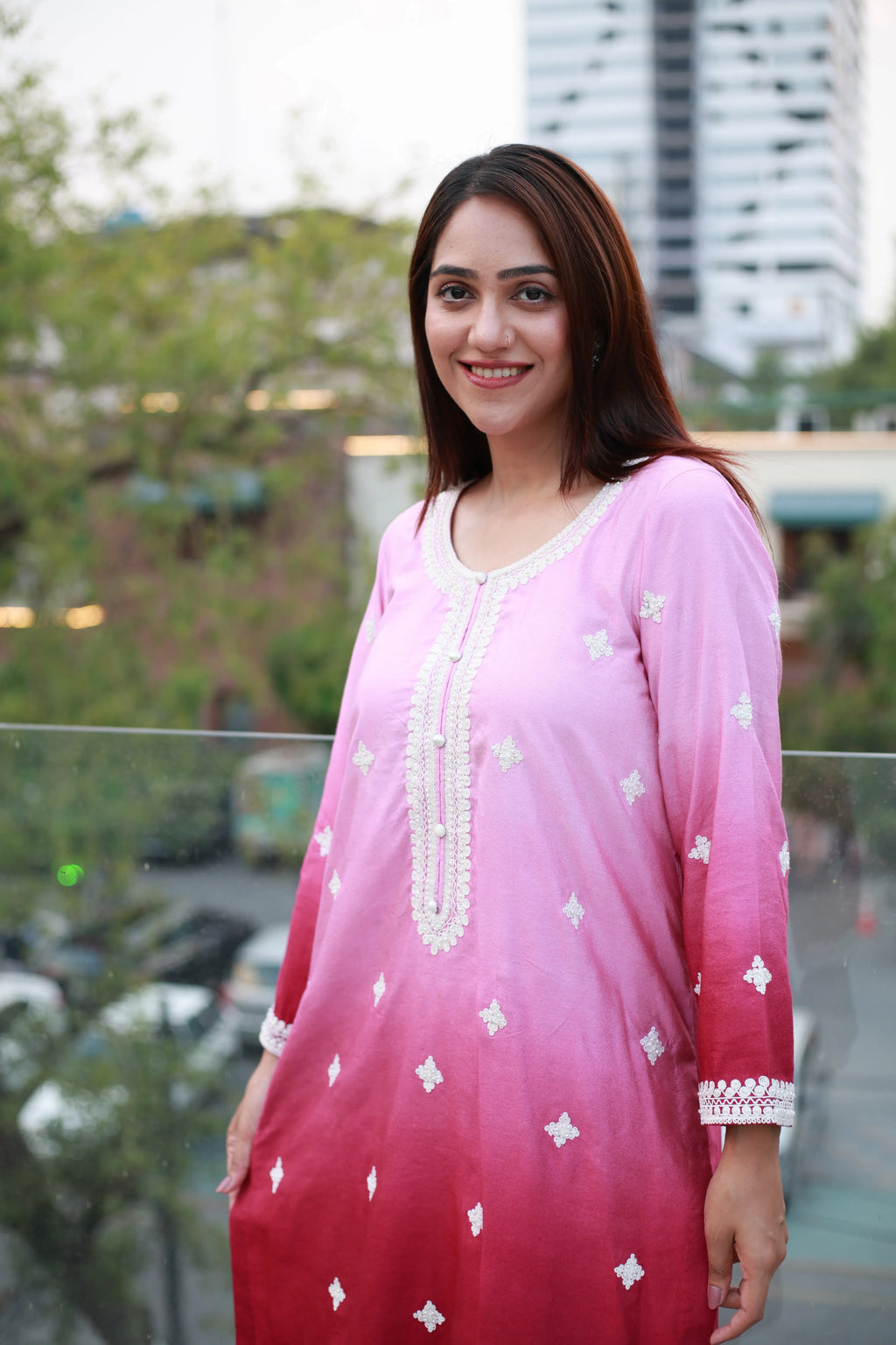 Shaded Blossom 2 Piece Suit