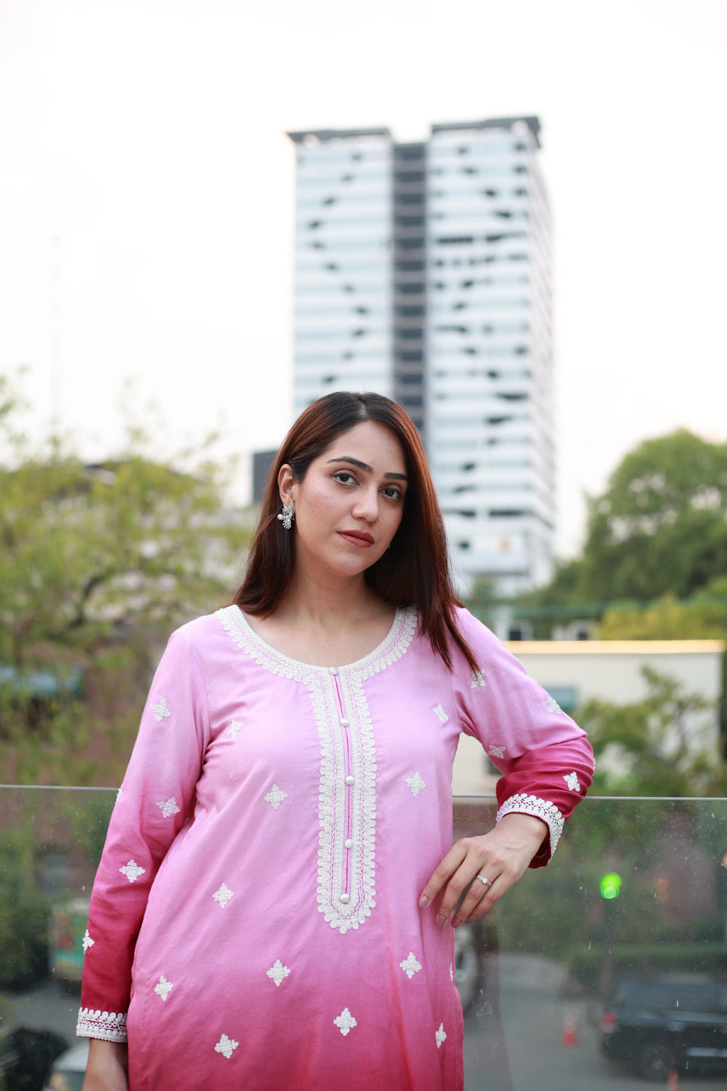 Shaded Blossom 2 Piece Suit