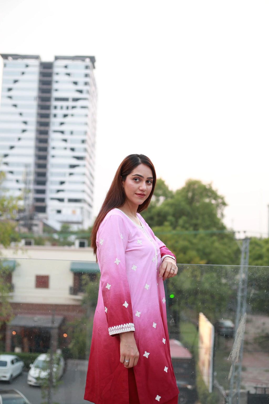 Shaded Blossom 2 Piece Suit