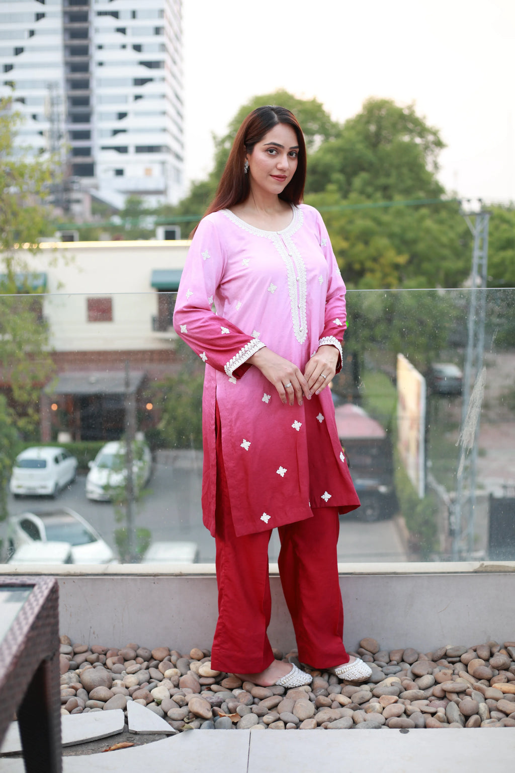 Shaded Blossom 2 Piece Suit