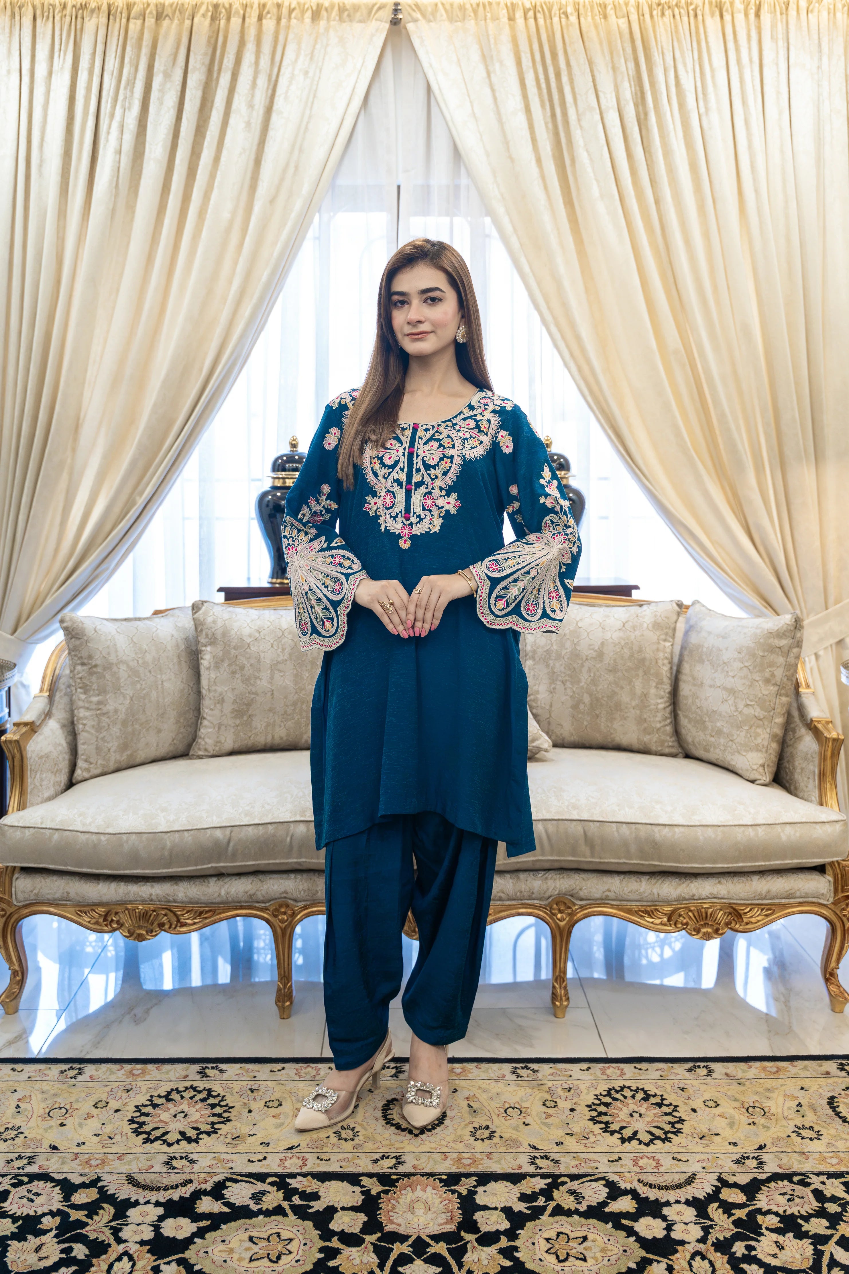 Mystic Teal 2 Piece Suit