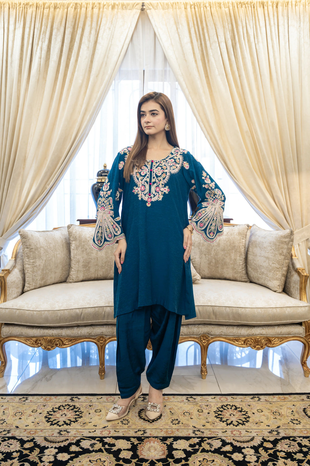 Mystic Teal 2 Piece Suit