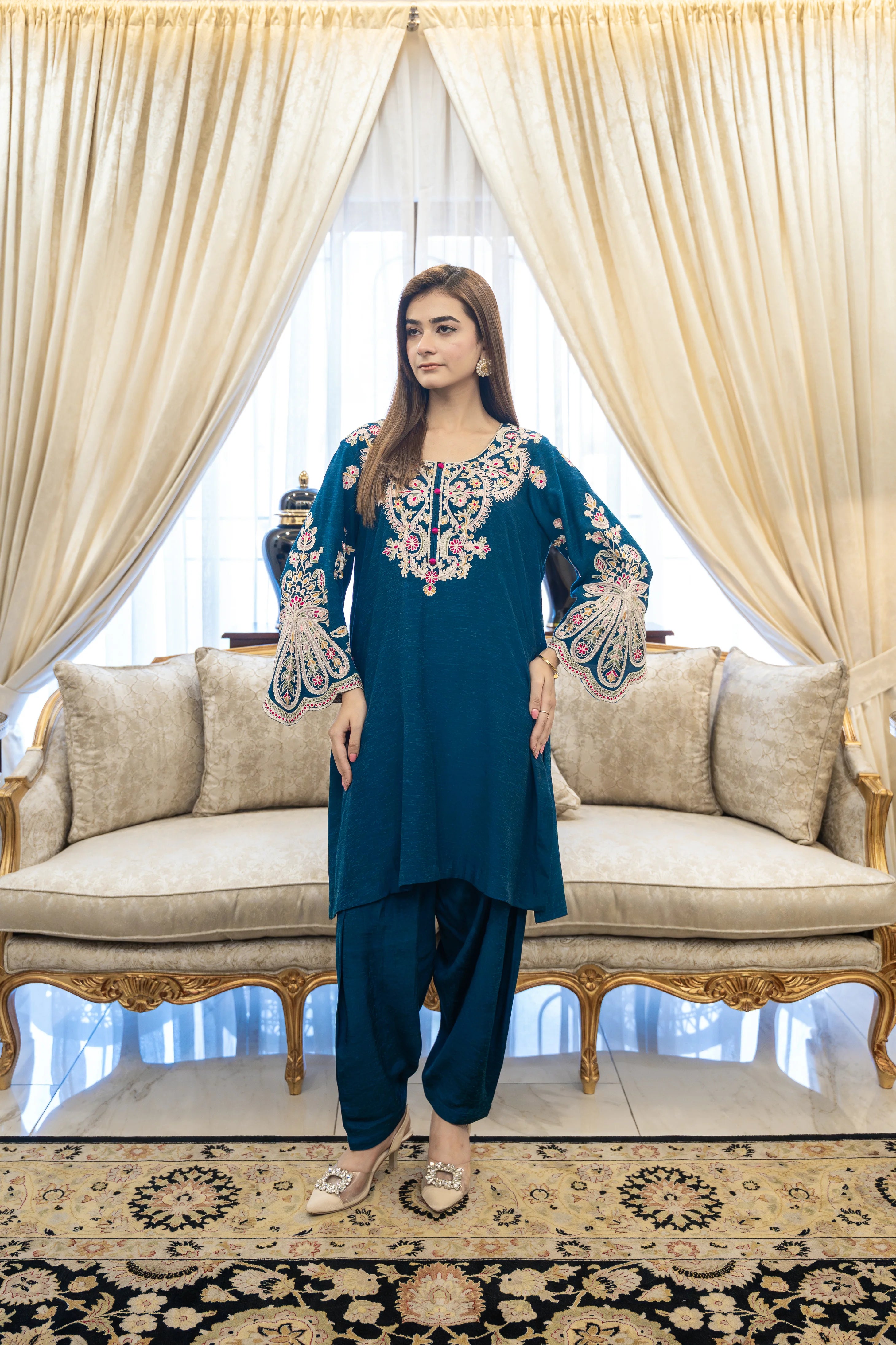 Mystic Teal 2 Piece Suit