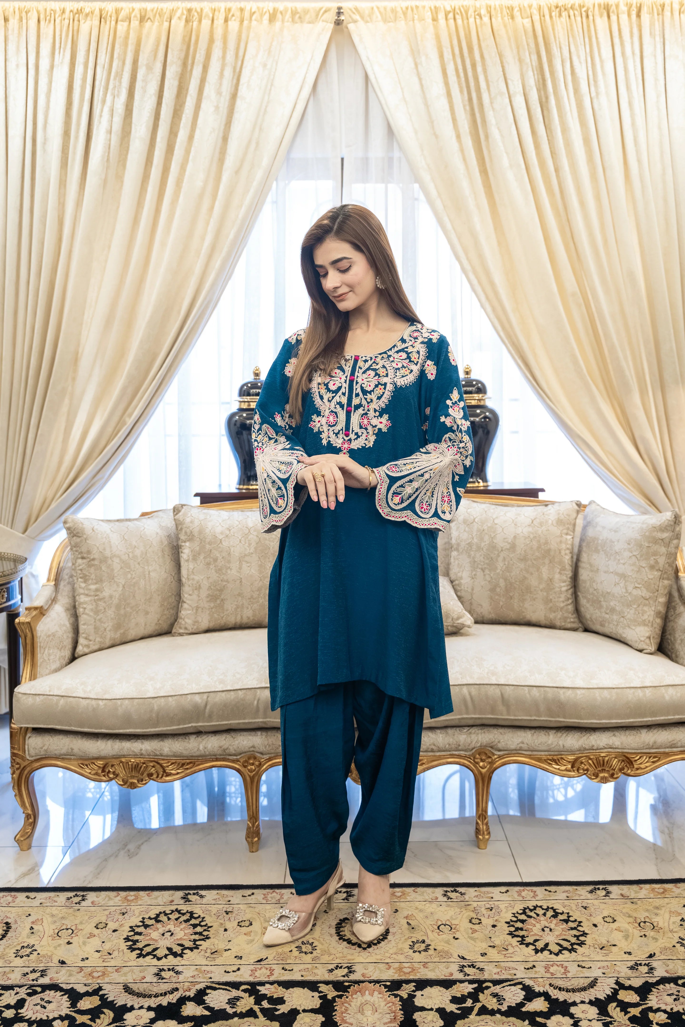 Mystic Teal 2 Piece Suit