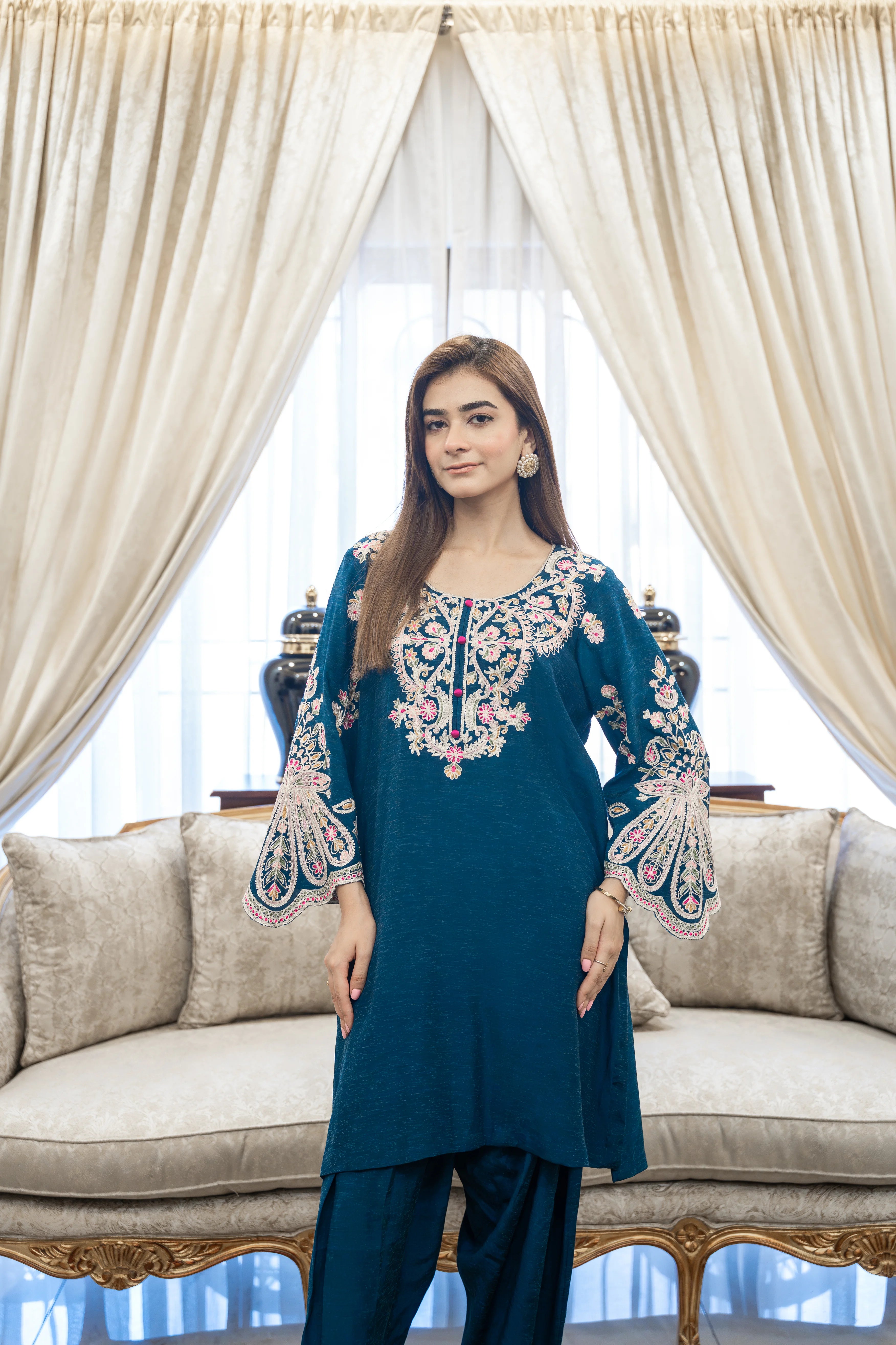 Mystic Teal 2 Piece Suit