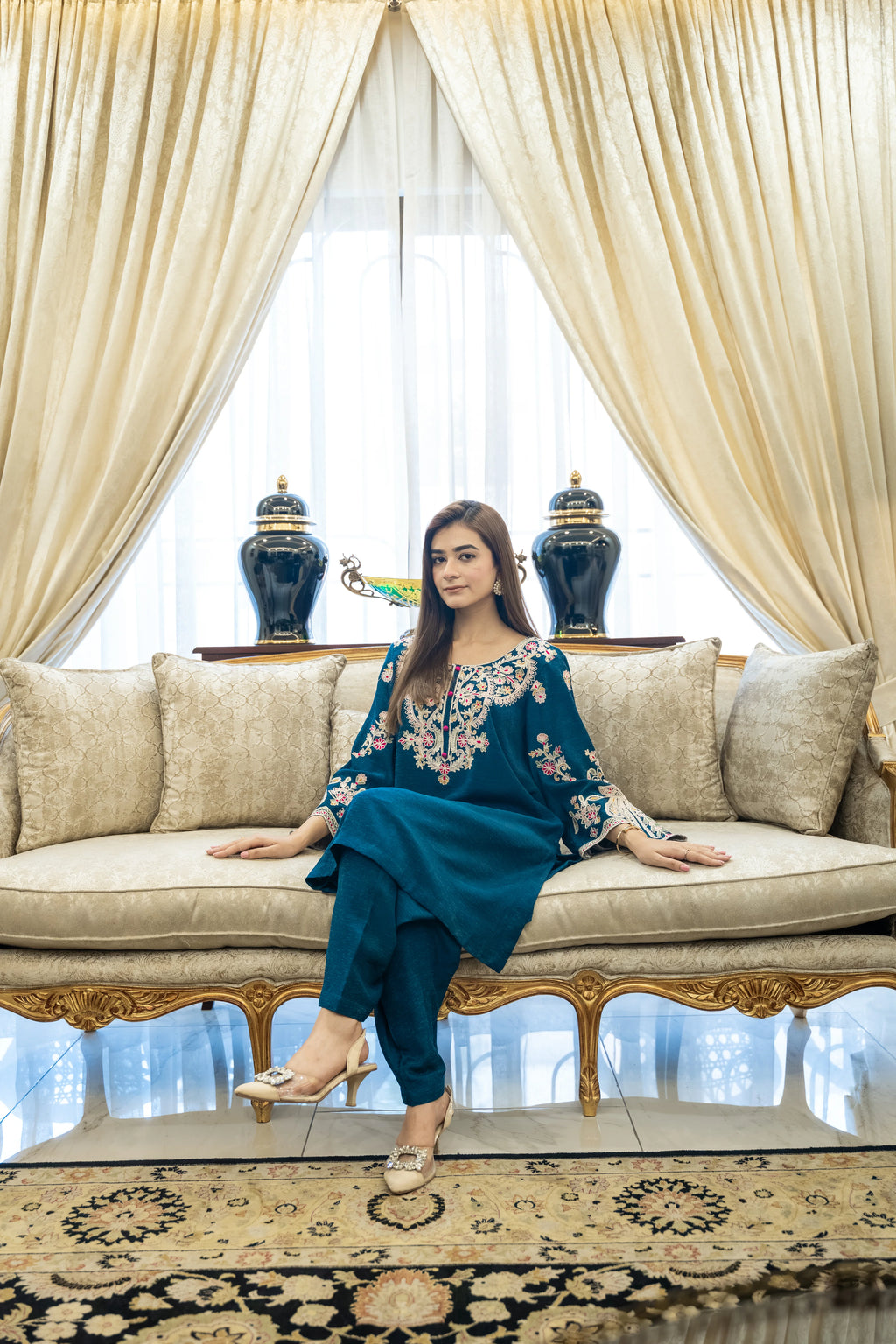 Mystic Teal 2 Piece Suit