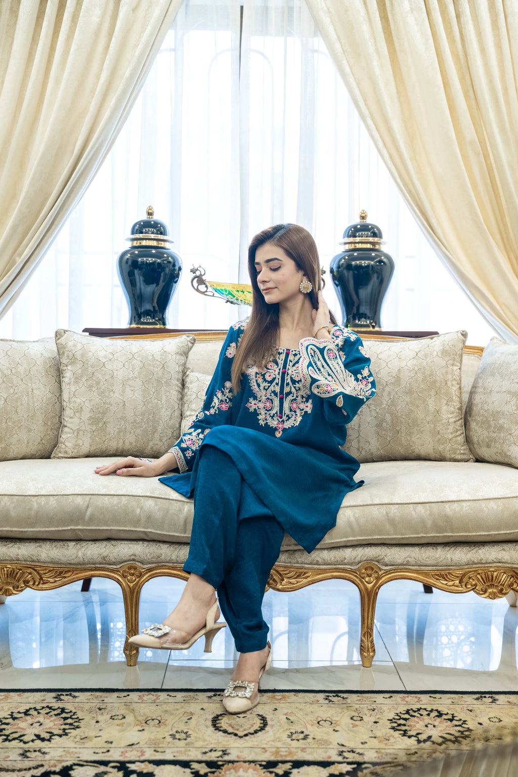 Mystic Teal 2 Piece Suit