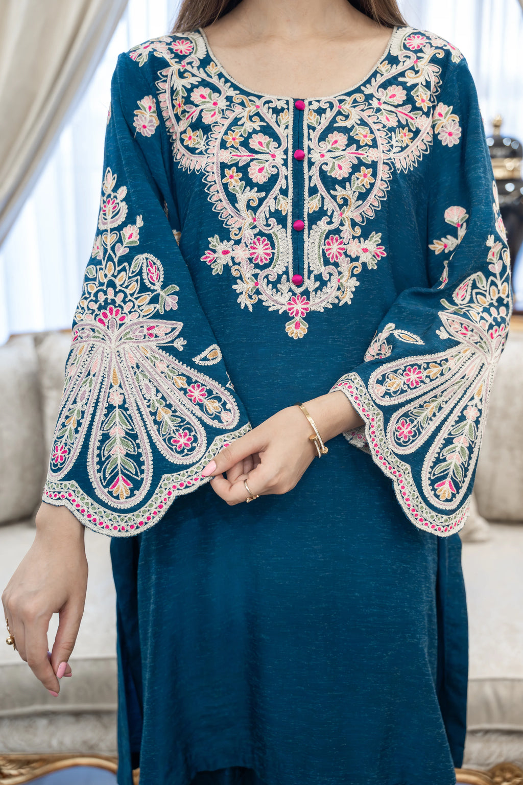 Mystic Teal 2 Piece Suit