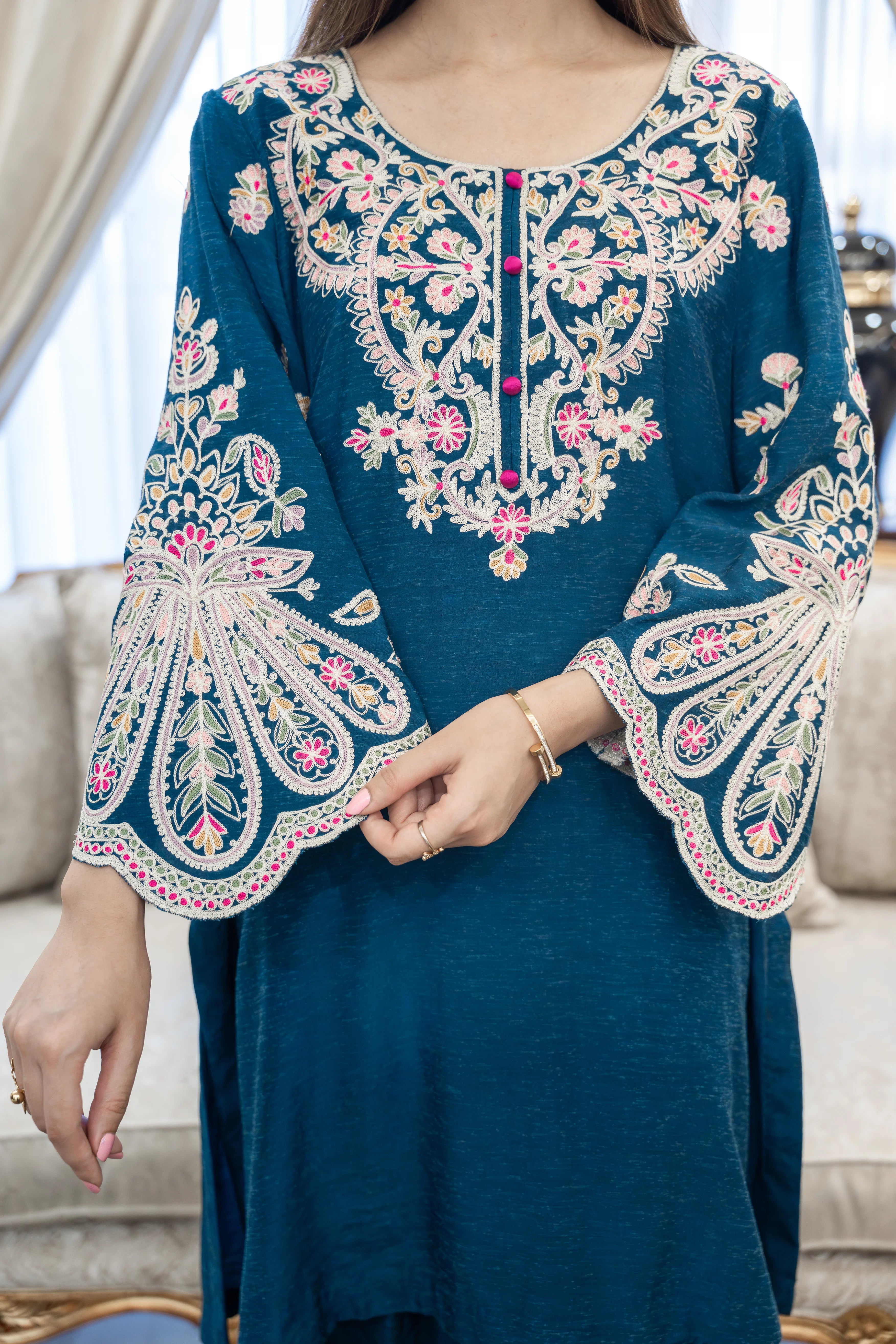 Mystic Teal 2 Piece Suit